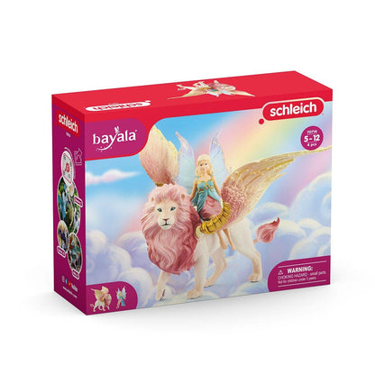 Fairy In Flight On Winged Lion Fairy