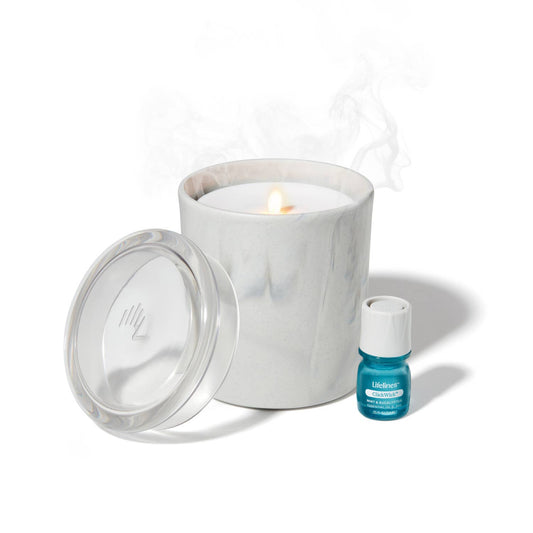 Lifelines Flameless Candle Diffuser -  Marble