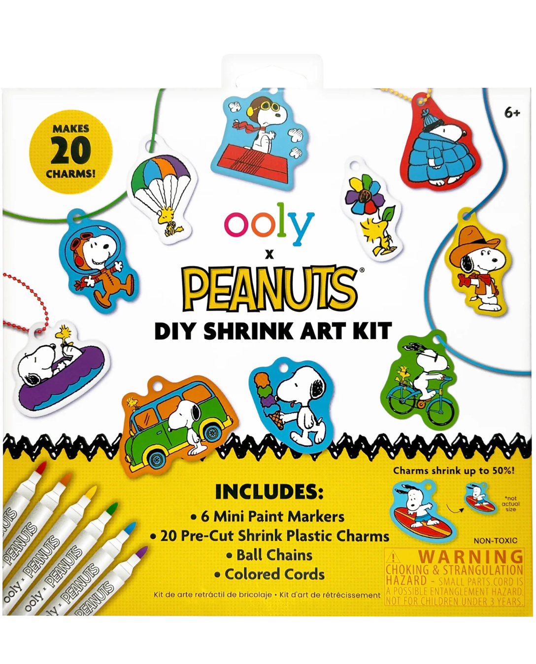 OOLY x Peanuts DIY Shrink Art Kit
