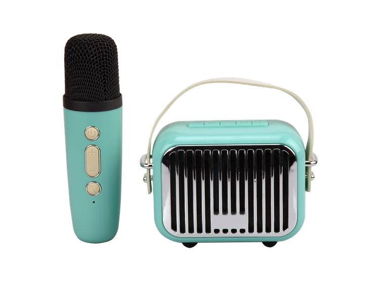 Pocket Karaoke-Microphone & Speaker Combo-Teal