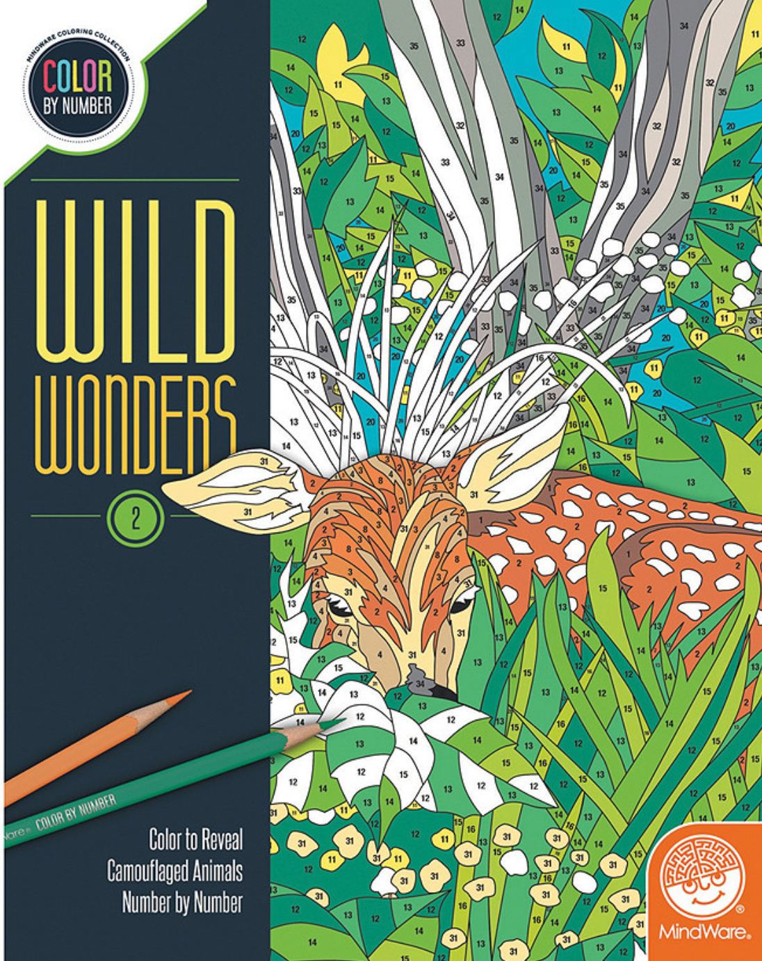 Wild Wonders Color by Number: Book 2