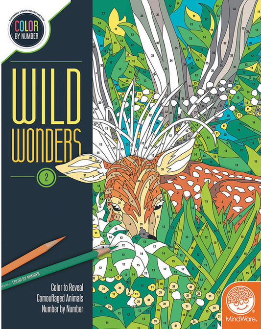 Wild Wonders Color by Number: Book 2
