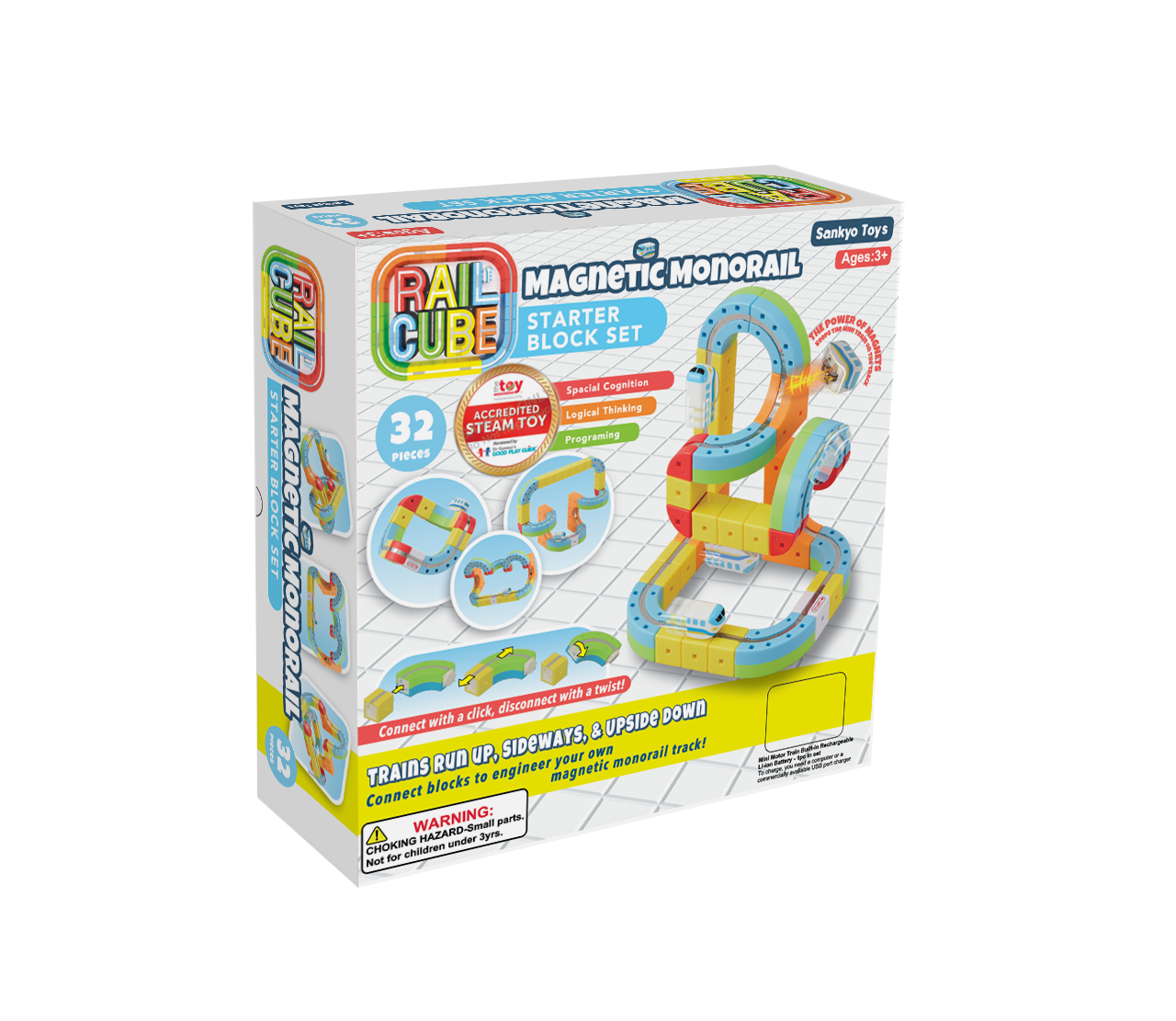 Rail Cube Magnetic Monorail Starter Set