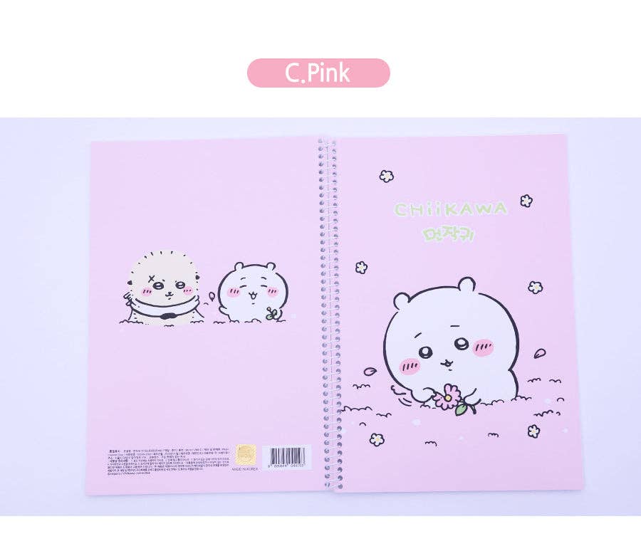 Chiikawa Mini Spiral Notebook – 150 x220mm 4 Cute Designs