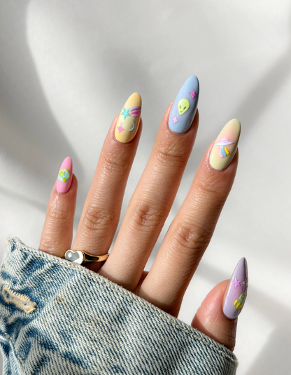 Nail Art Stickers - Spaced Out