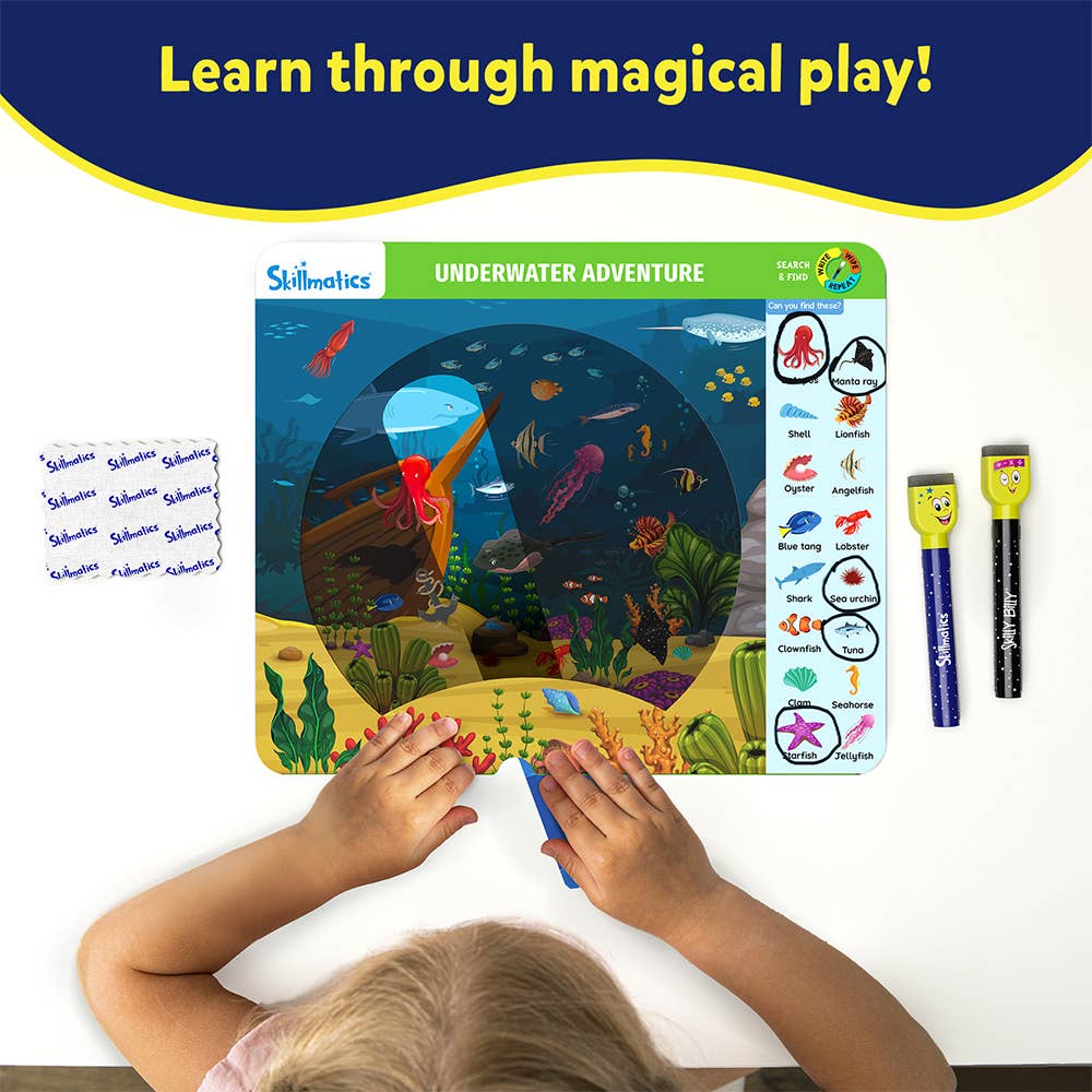Skillmatics Write & Wipe - Search and Find Flashlight Magic