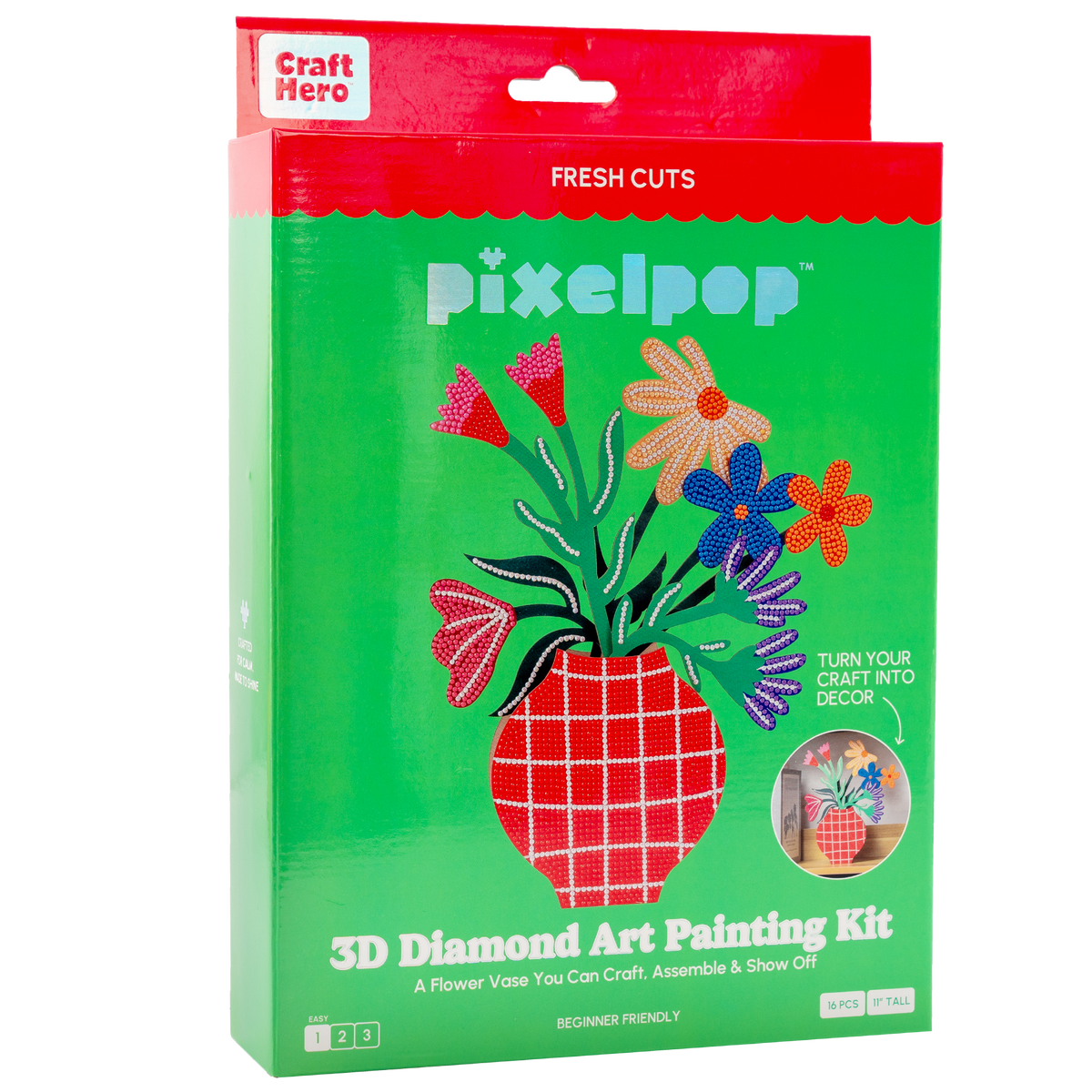 PixelPop™ Diamond Art 3D Display — Fresh Cuts