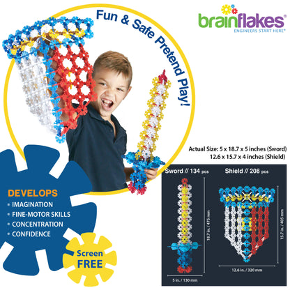 Sword & Shield Building Set with Detailed Step by Step Instr