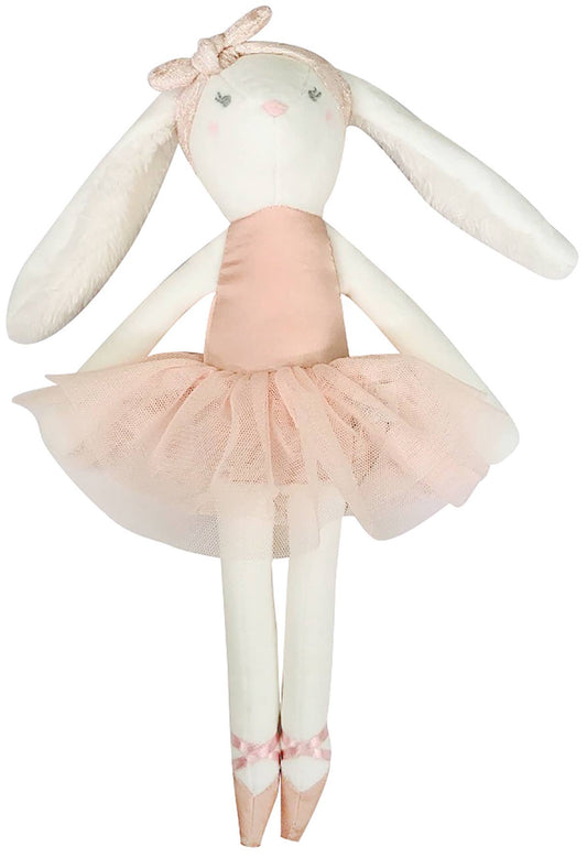 Cotton Velvet Ballerina Bunny Doll - Albetta