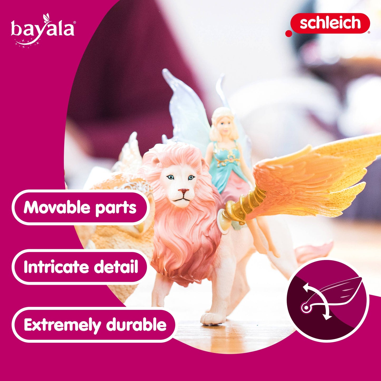Fairy In Flight On Winged Lion Fairy