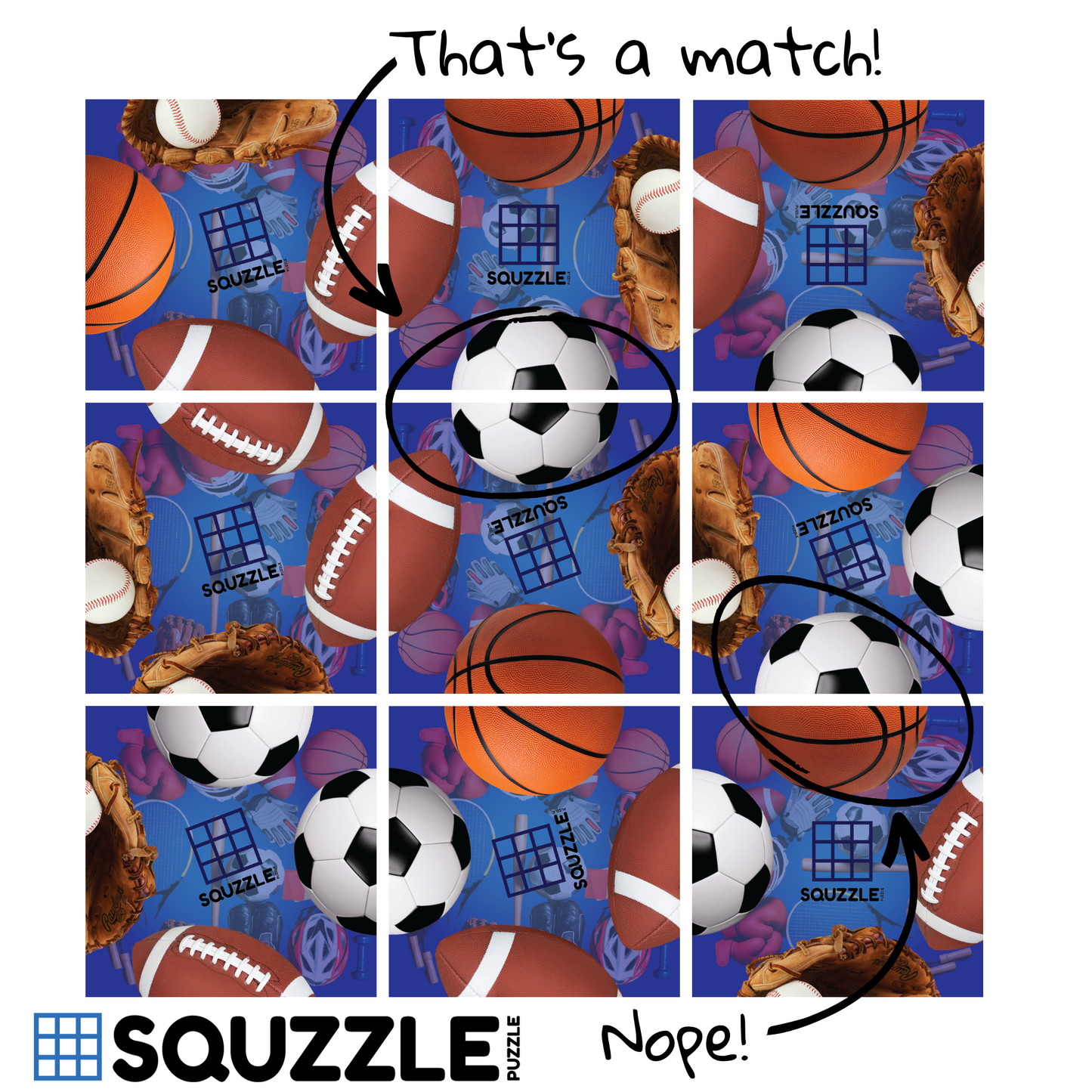 Sports Squzzle Puzzle