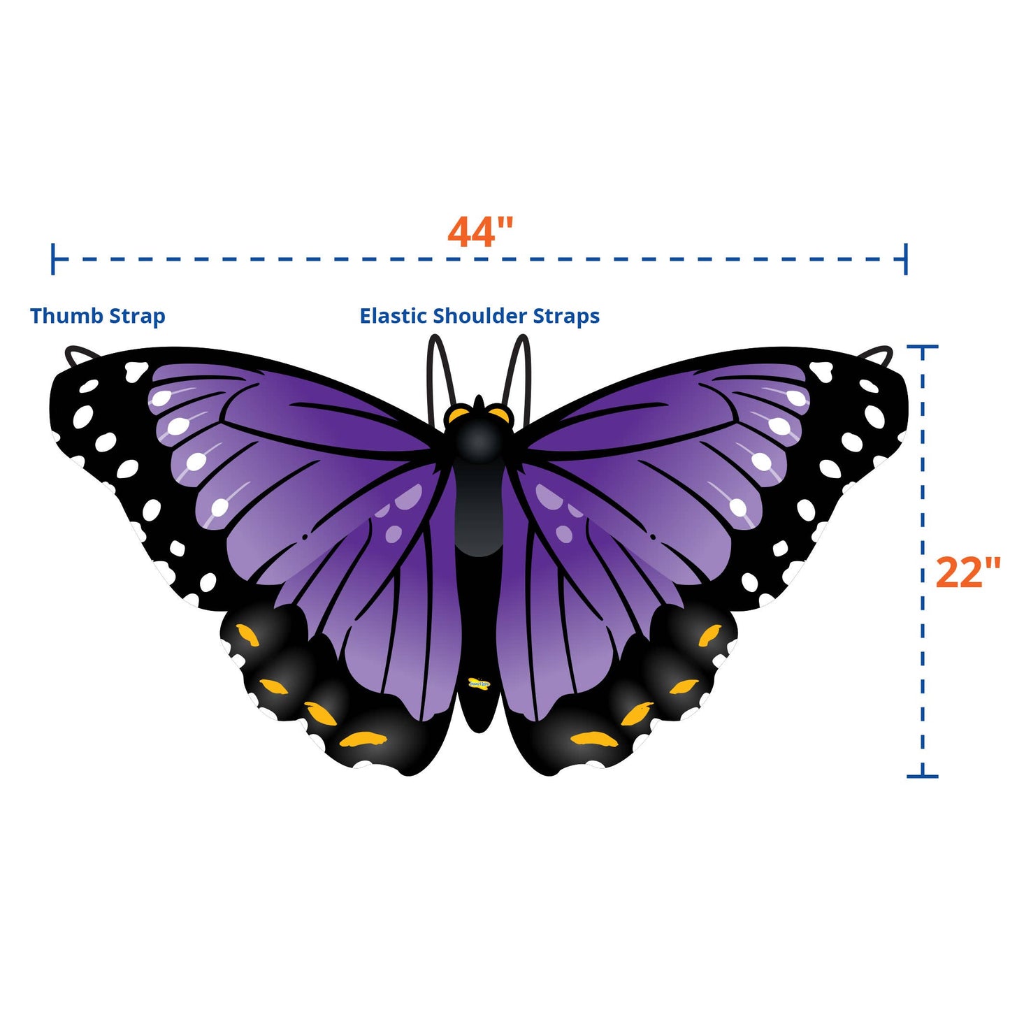 DRESS-UP BUTTERFLY WINGS- PURPLE MORPHO