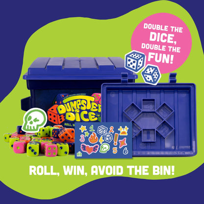 Dumpster Dice - Fast-Paced Family Dice Game 2-4 Players