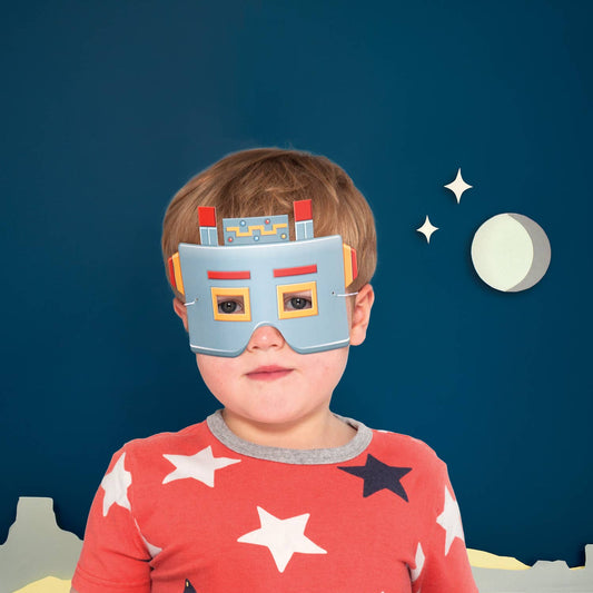 Double Sided Coloring Robot Mask Kit