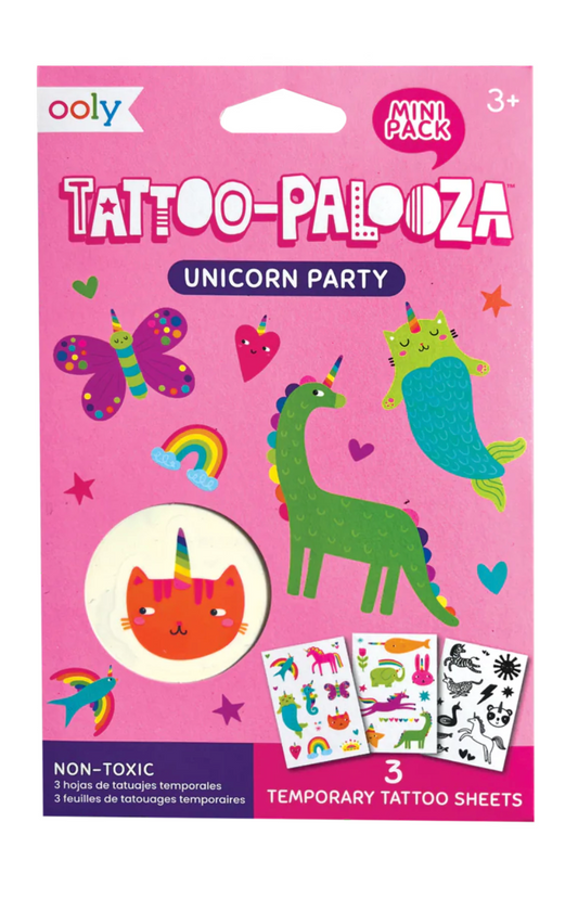 Ooly Mini Tattoo Palooza Temporary Tattoos - Unicorn Party