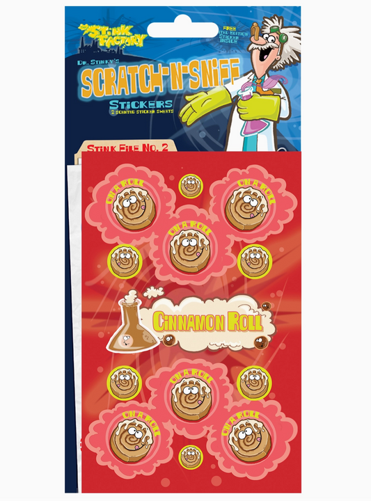 Cinnamon Roll Scratch-N Sniff Sticker Sheets