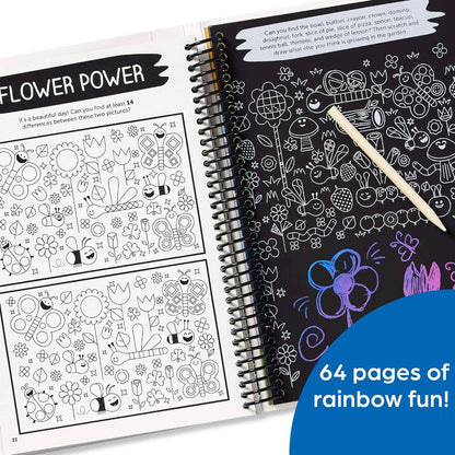 Scratch-Off Hidden Pictures Rainbow Party Puzzles