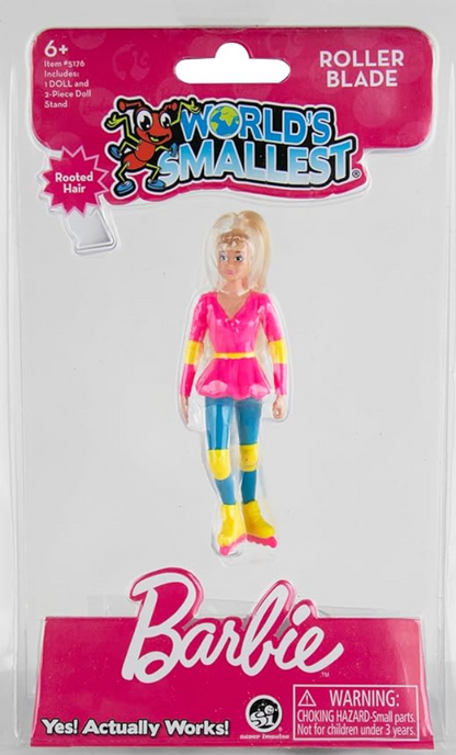 World's Smallest Barbie - Rollerblade & Cowgirl