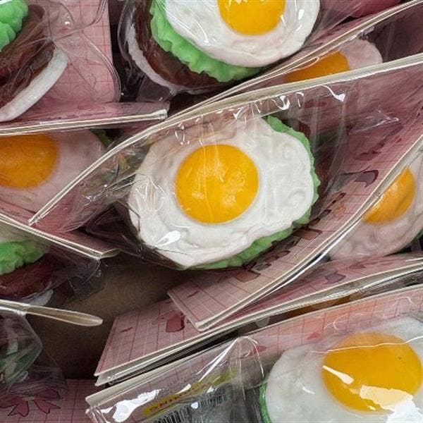 SOFT SILICONE SUNNY SIDE UP EGG SANDWICHES SQUISHY