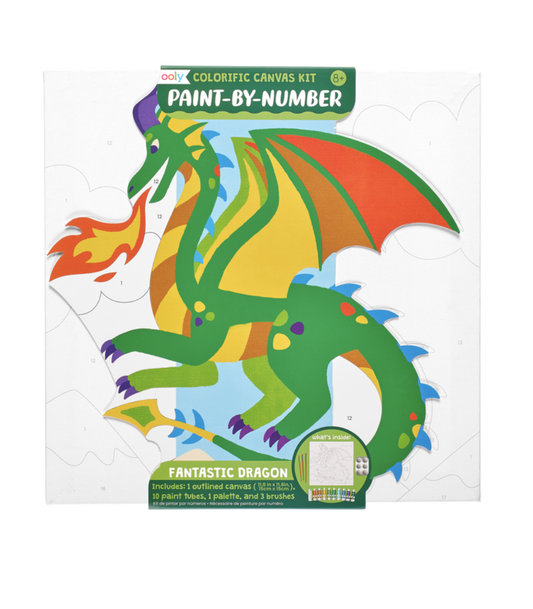 Colorific Canvas Paint by Number Kit (Dragon)