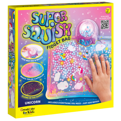 Mix and Make Your Own Super Squish Fidget Bag Craft Kit: Glow in the Dark