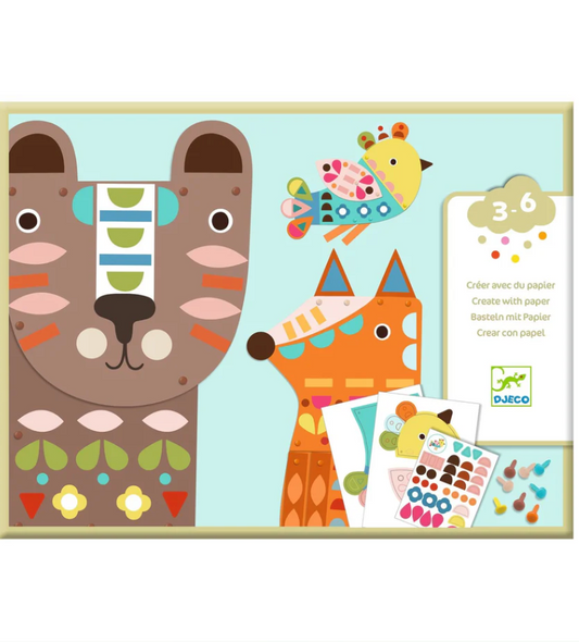 3 Giant Animals Collage Activity