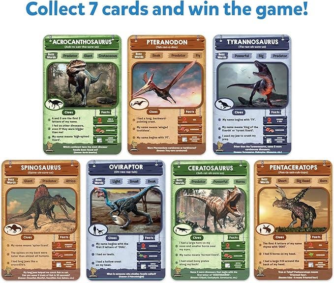 Skillmatics Guess in 10 World of Dinosaurs Card Game