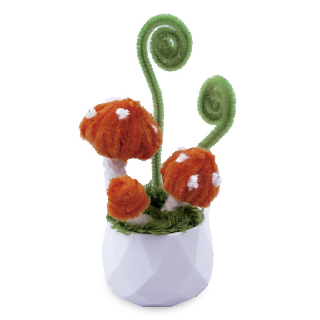 Mushroom Twist Art DIY Kit – Chenille Craft Decor