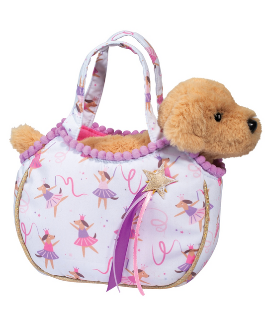 Dancin Pups Sassy Sak with Golden Retriever