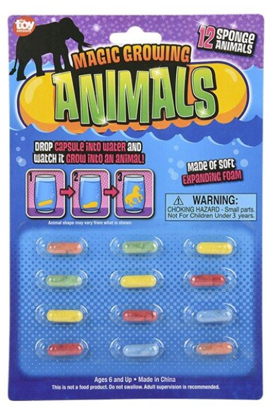 Magic Growing Animal Capsules
