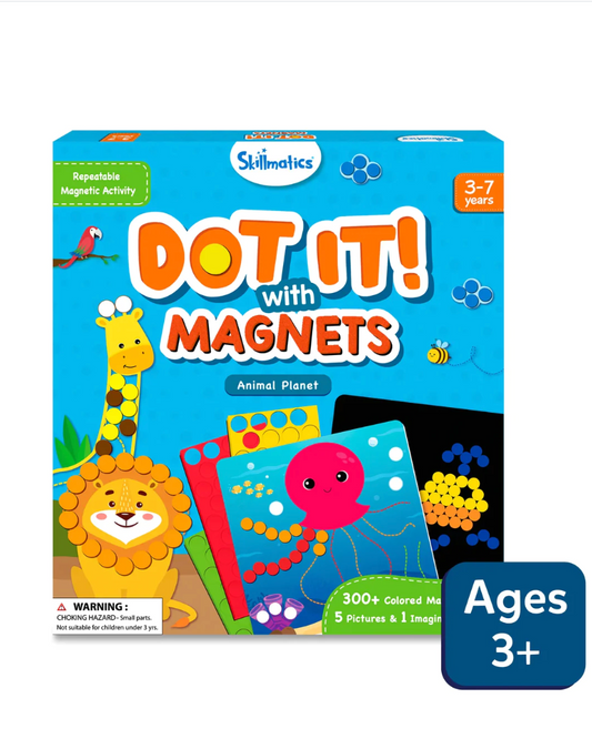 Dot It with Magnets: Animal Planet | Repeatable Magnetic Art Activity