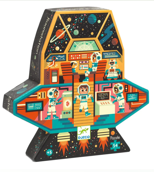 Space Station 54pc Silhouette Jigsaw Puzzle