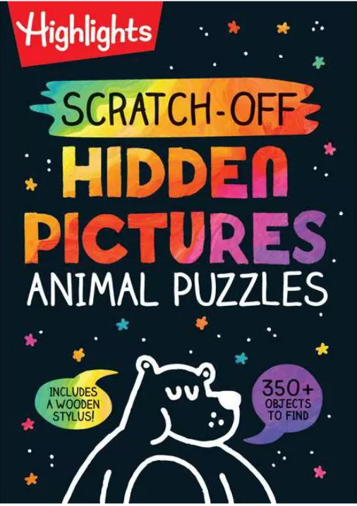 Highlights - Scratch-Off Hidden Pictures Animals
